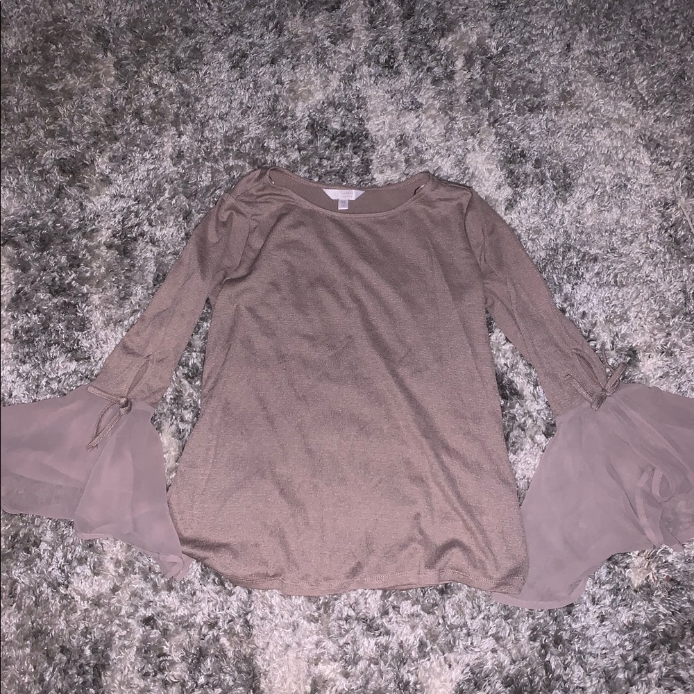 Mauve butterfly sleeve top